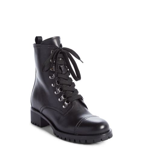 prada women booties|Prada combat boots women's.